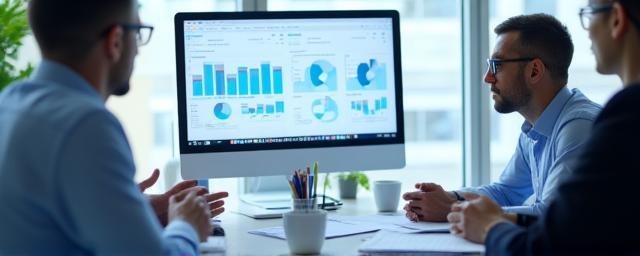 Gráficos y análisis competitivo de mercado